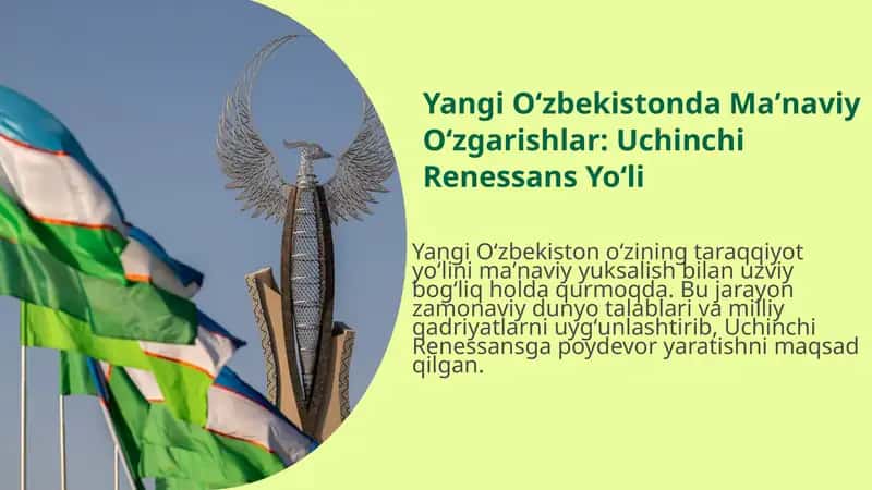 Yangi Oʻzbekistonda Maʼnaviy Oʻzgarishlar: Uchinchi Renessans Yoʻli