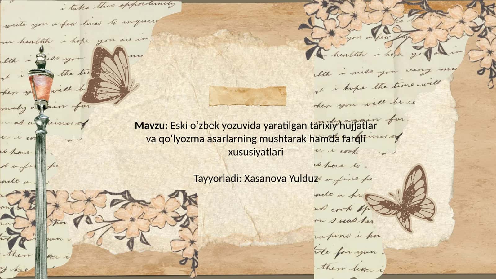 Eskio‘zbekyozuvidayaratilgantarixiyhujjatlarvaqo‘lyozmaasarlarningmushtarakhamdafarqlixususiyatlari