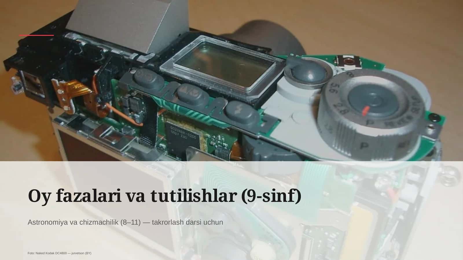Oy fazalari va tutilishlar (9-sinf)
