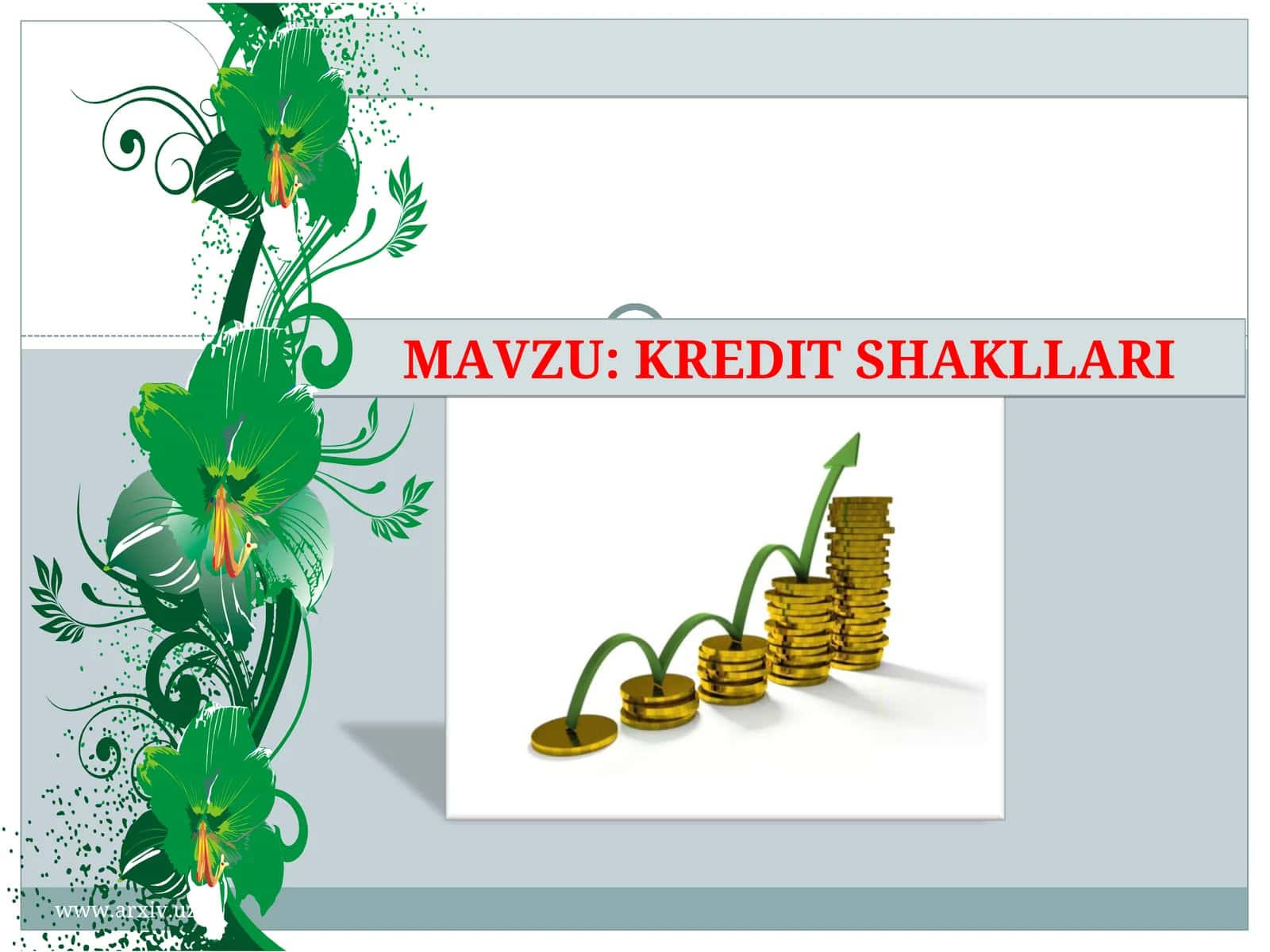 KREDIT SHAKLLARI