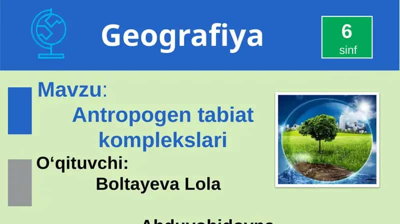 Antropogentabiat komplekslari
