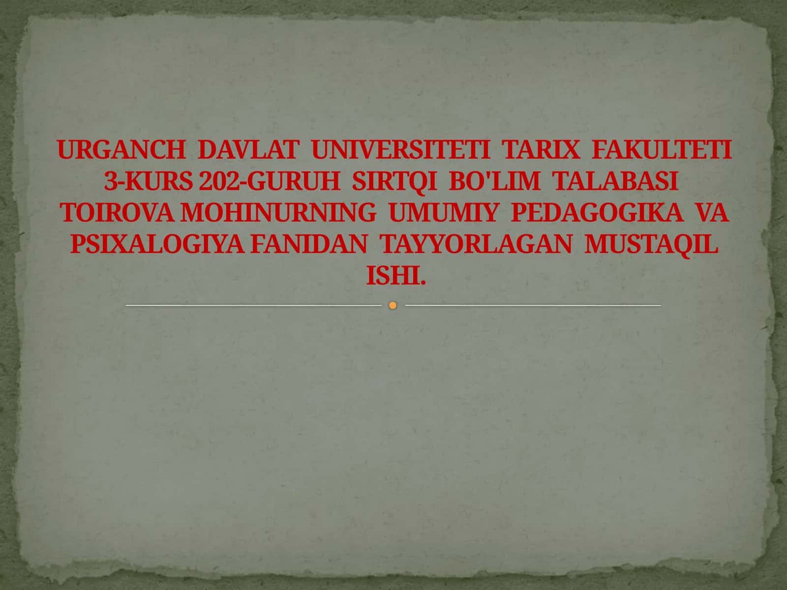 Zamonaviy pedagogika dasturi