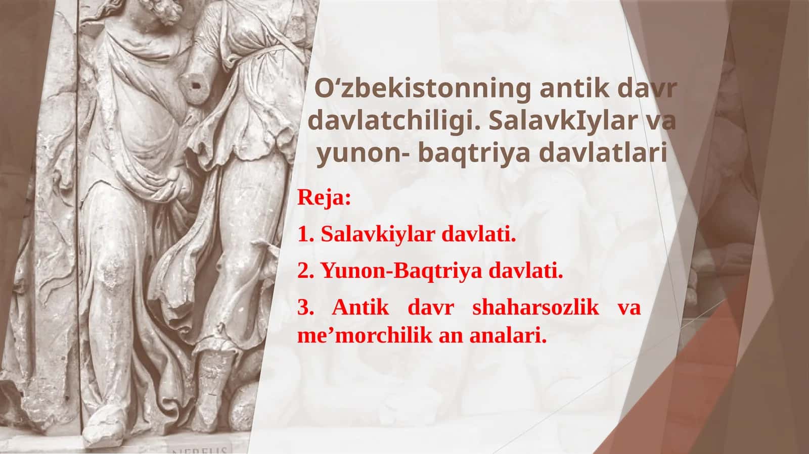O‘zbekistonning antik davr davlatchiligi