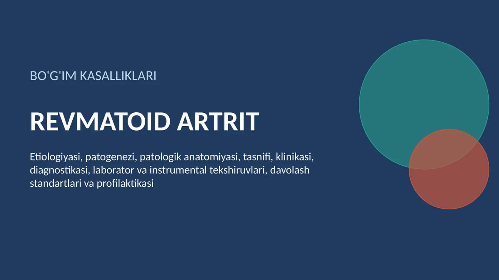BO'G'IM KASALLIKLARI