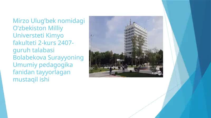 Maktab – pedagogik tizim sifatida