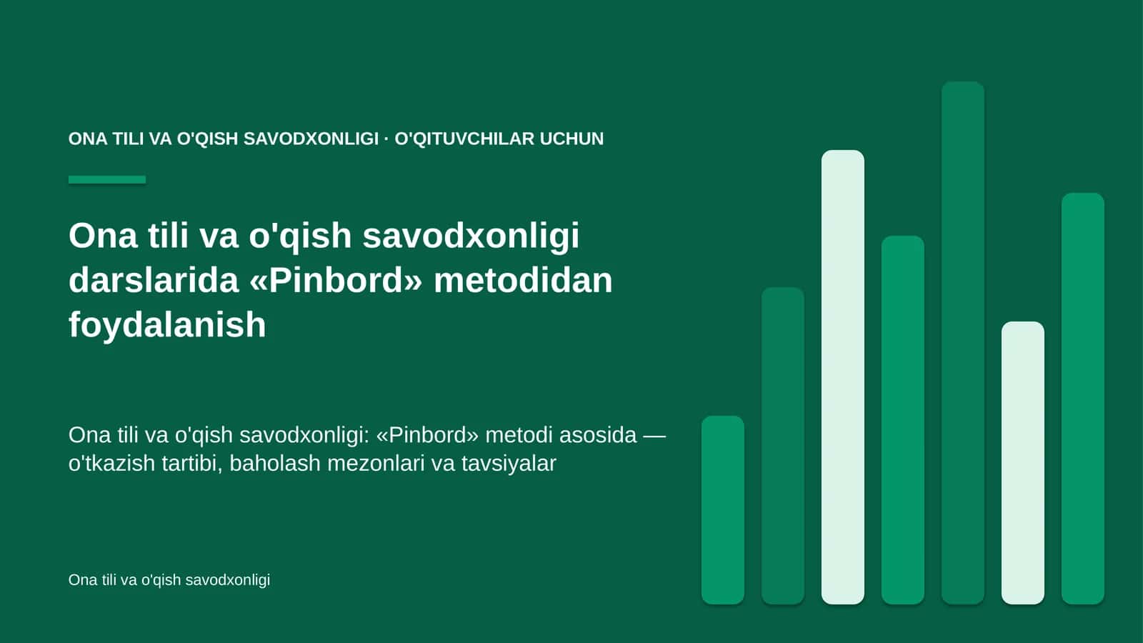 ona tili va o'qish savodxonligi darslarida pinbord metodidan foydalanish 1630