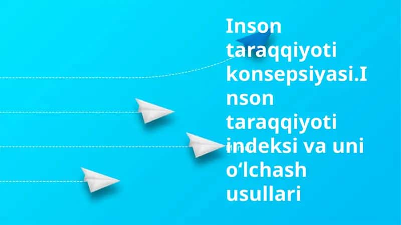 Inson taraqqiyoti konsepsiyasi