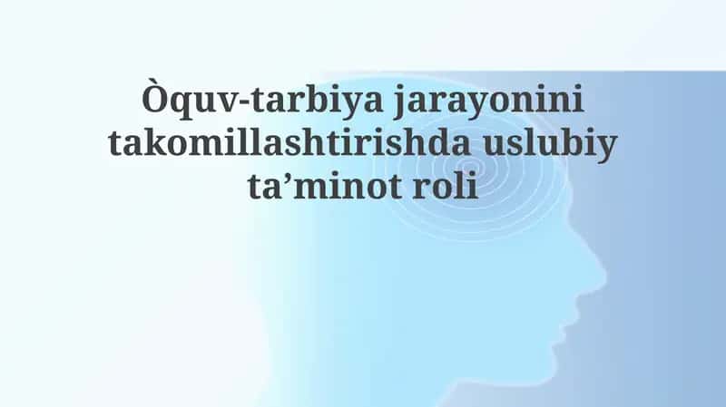 Metodik taʼminot