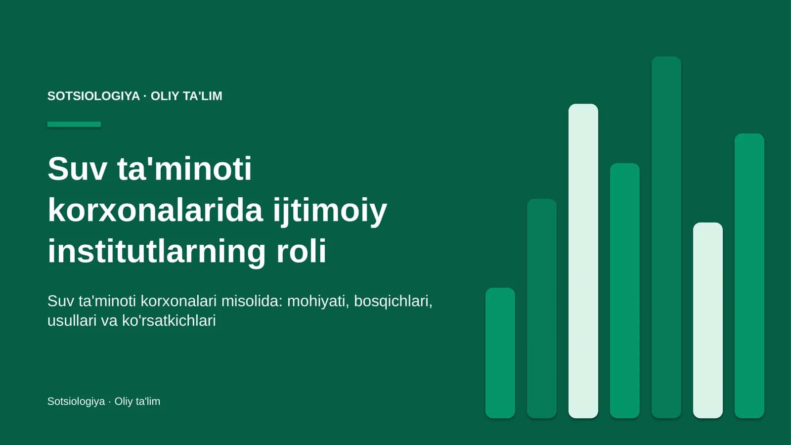 suv ta'minoti korxonalarida ijtimoiy institutlarning roli 6739