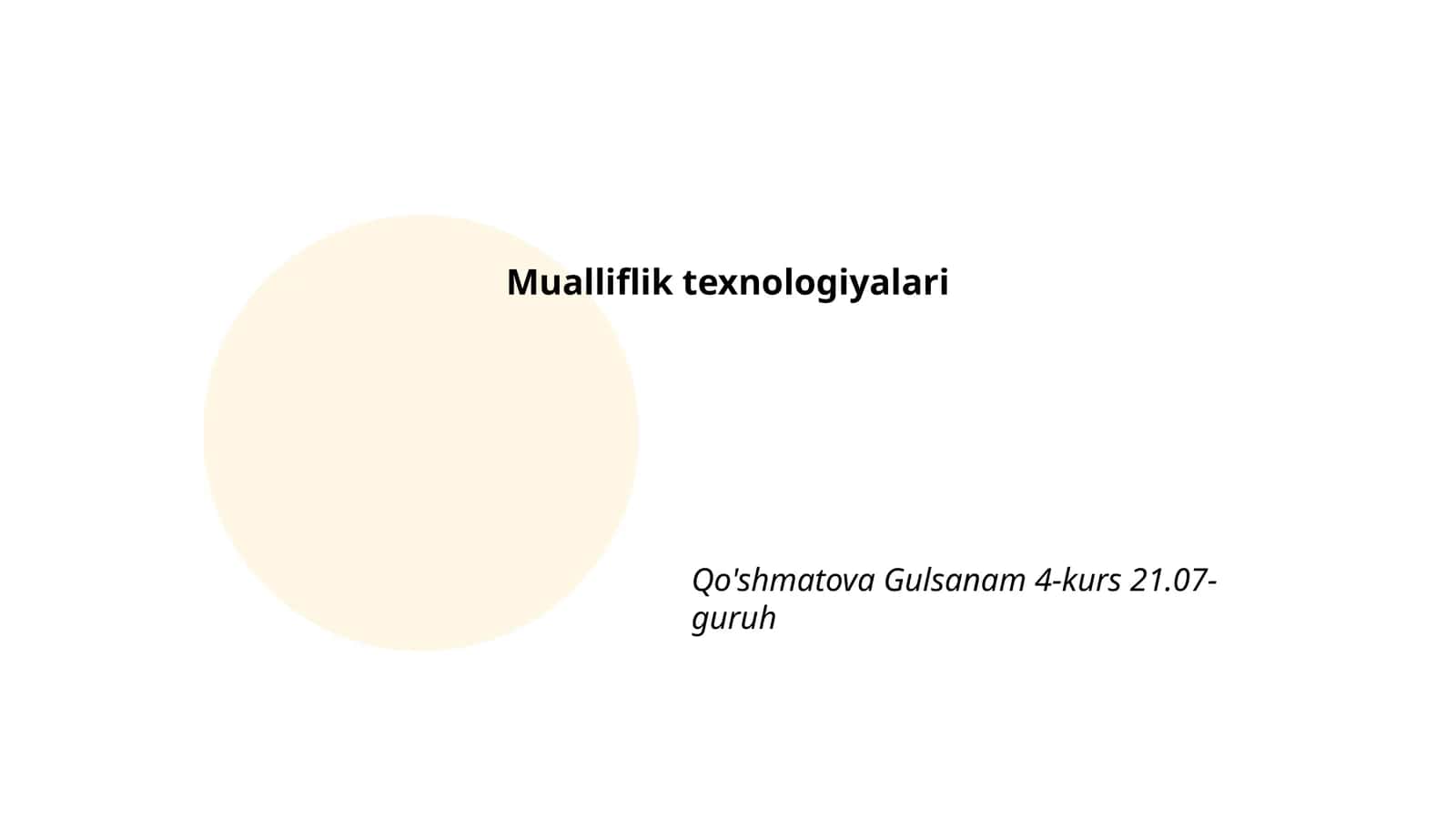 Mualliflik texnologiyalari