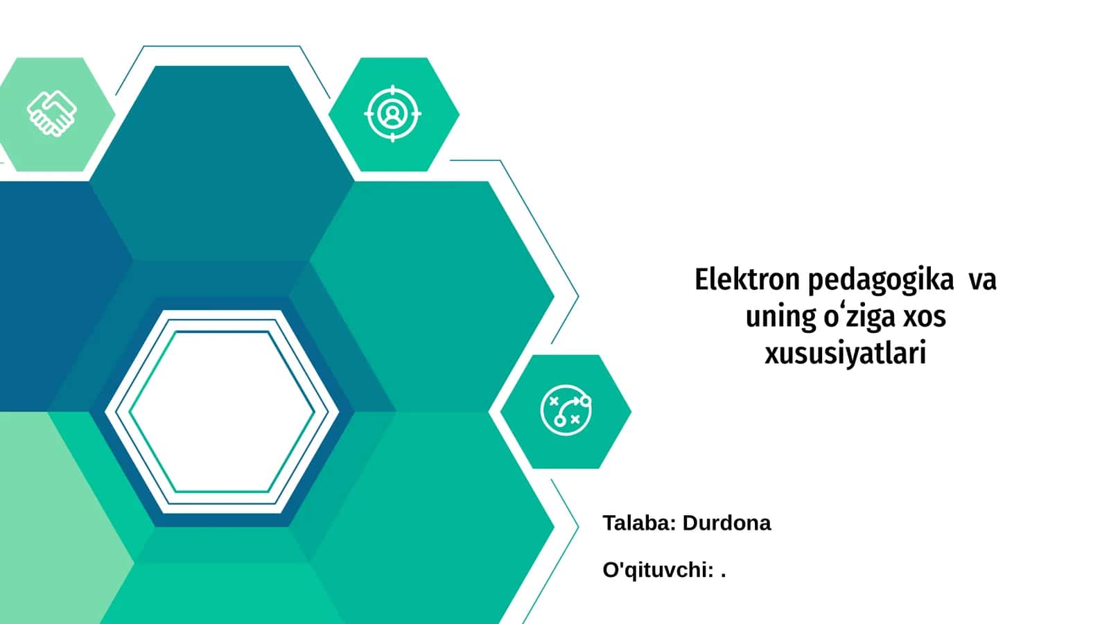 Elektron pedagogika va uning oʻziga xos xususiyatlari