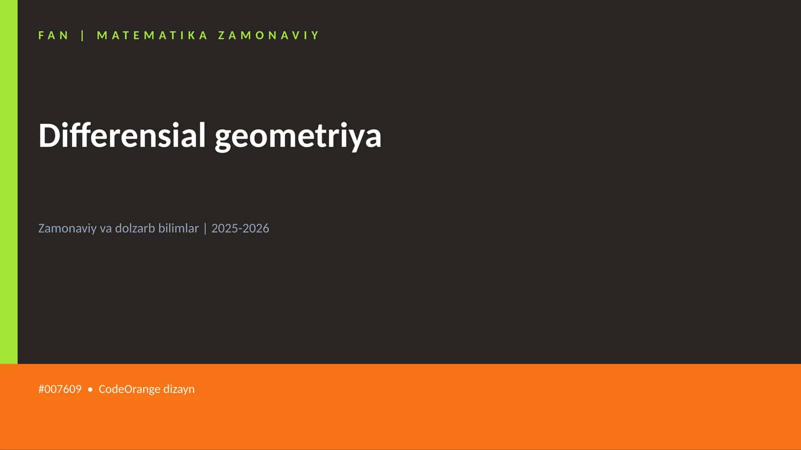 Differensial geometriya