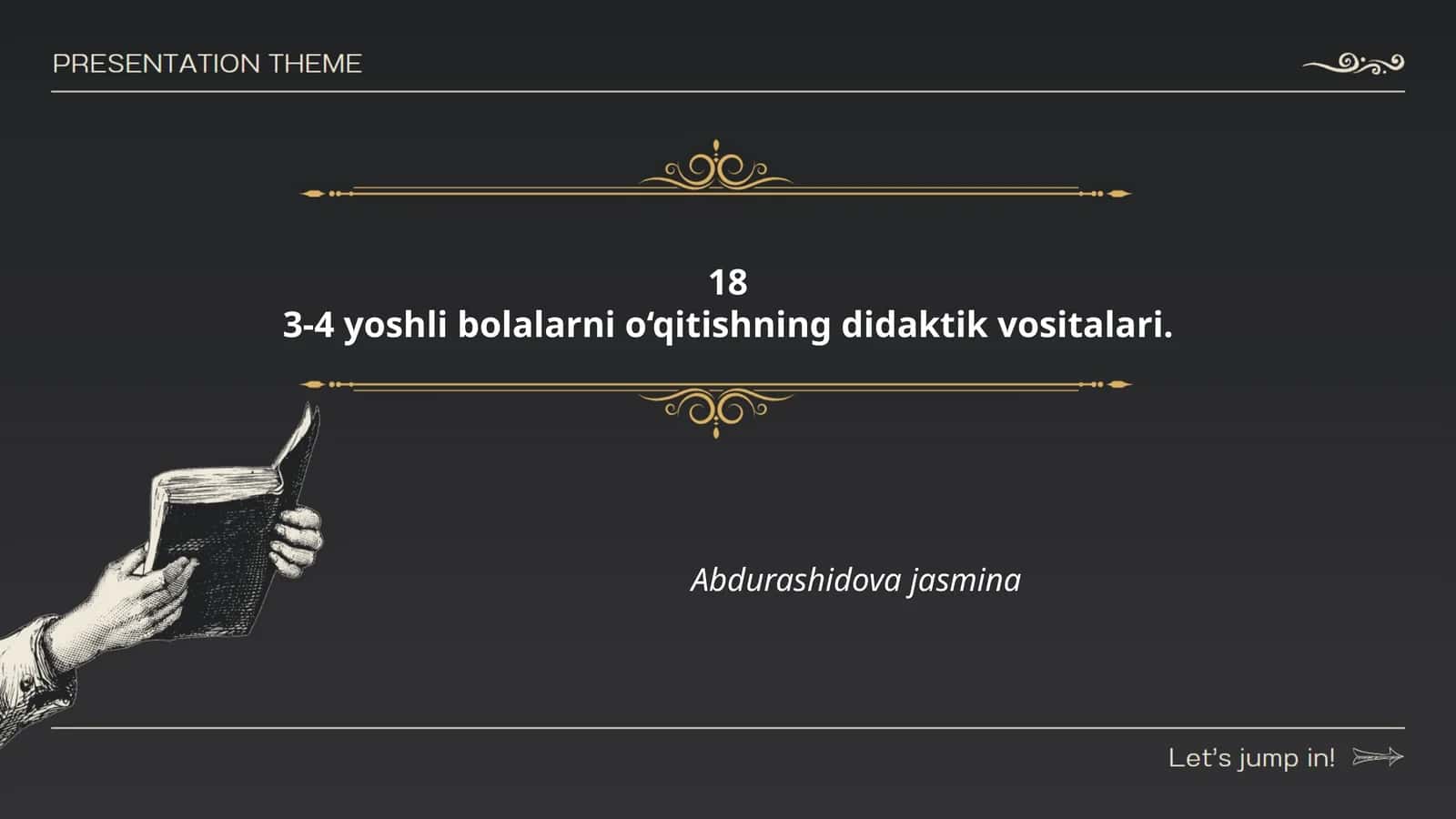 3-4 yoshli bolalarni o‘qitishning didaktik vositalari