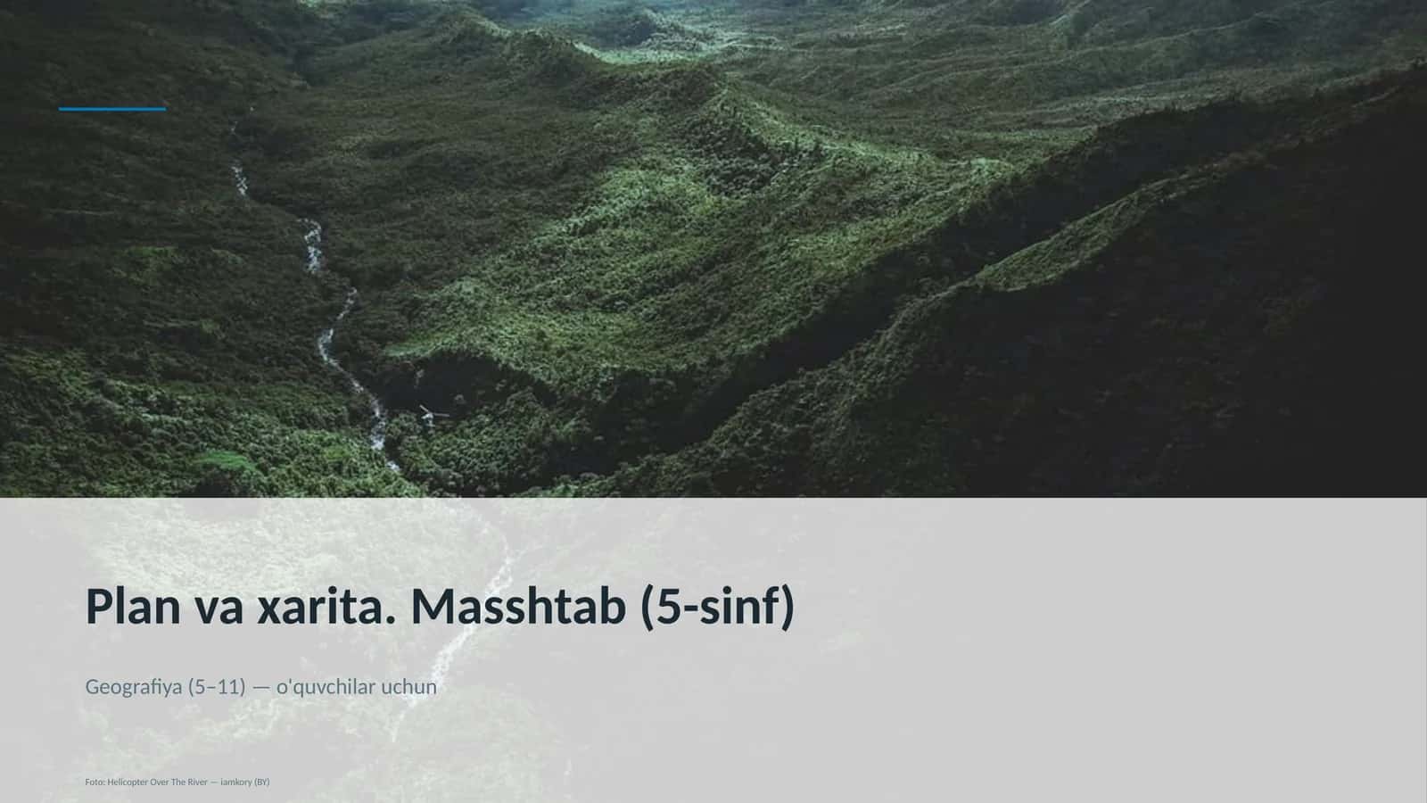 Plan va xarita. Masshtab (5-sinf)