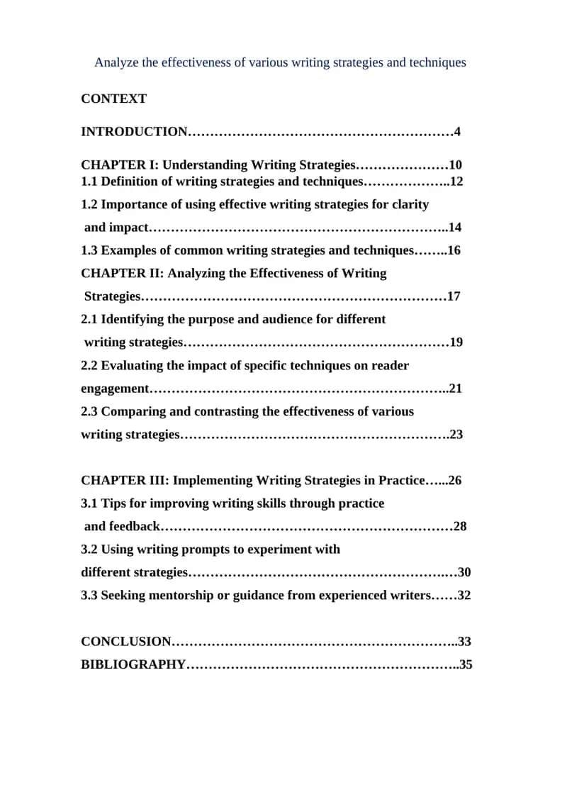 Analyze the effectiveness of various writing strategies and techniques