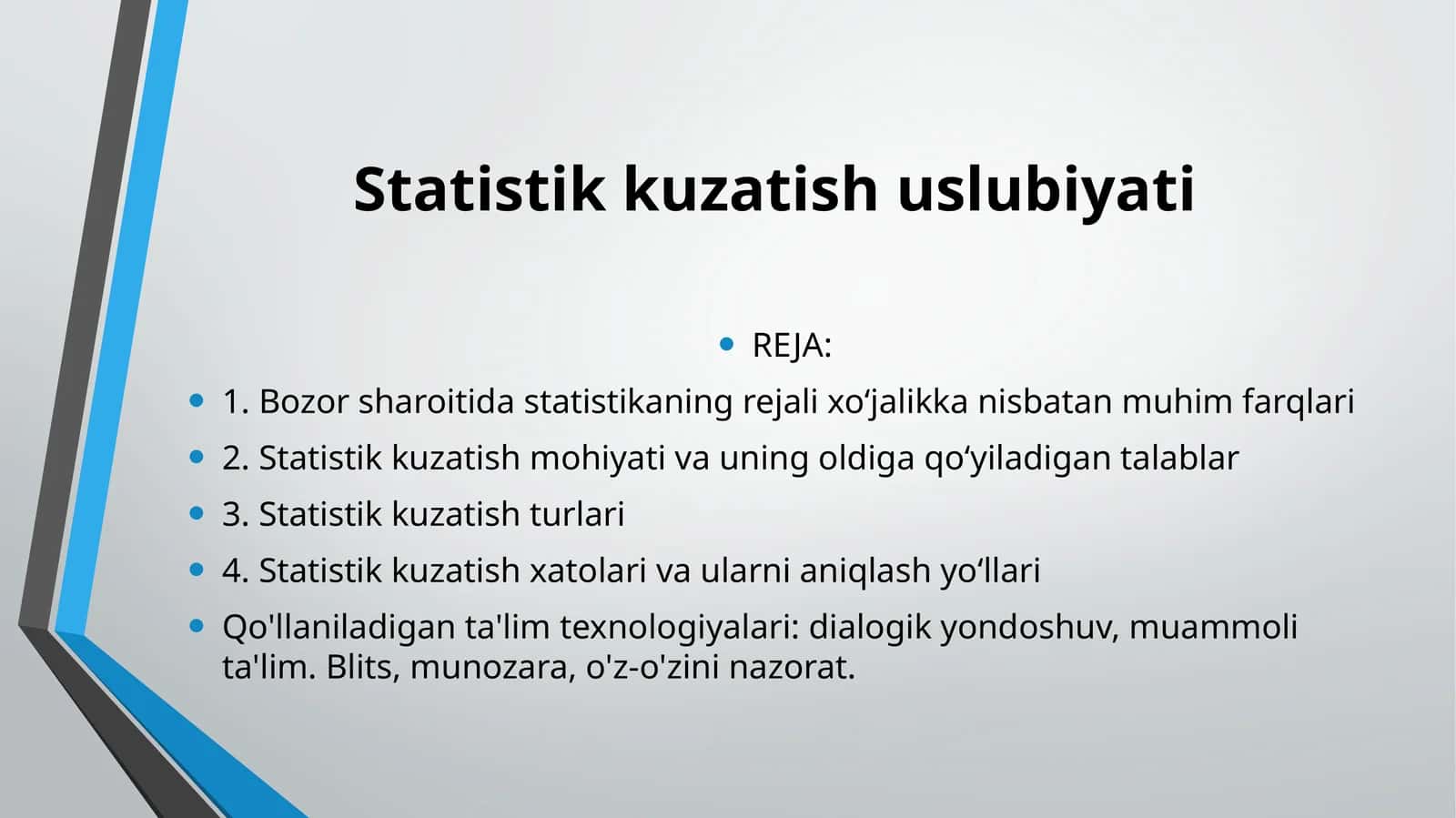 Statistik kuzatish uslubiyati