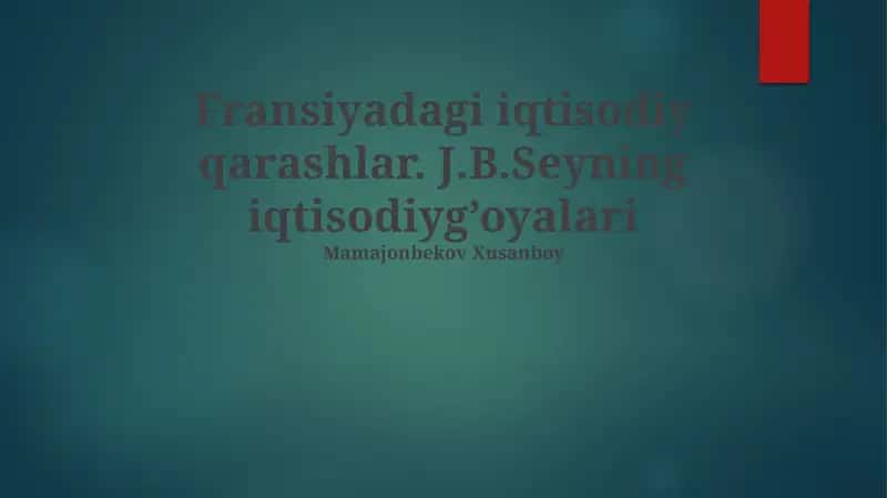 Fransiya iqtisodiy istiqbollari