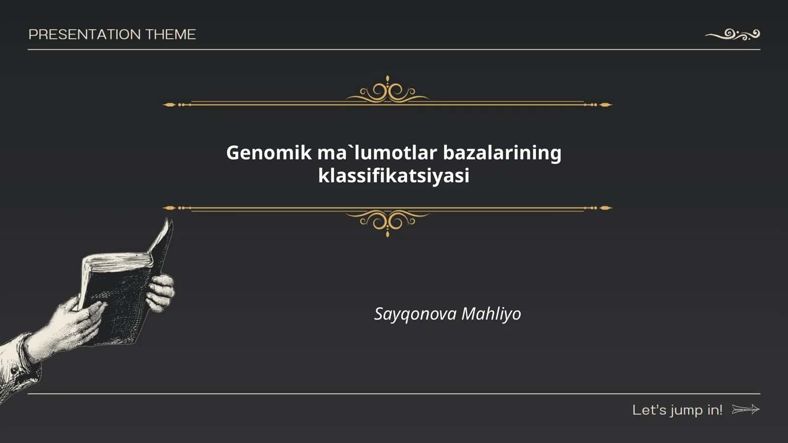 Genomik ma`lumotlar bazalarining klassifikatsiyasi