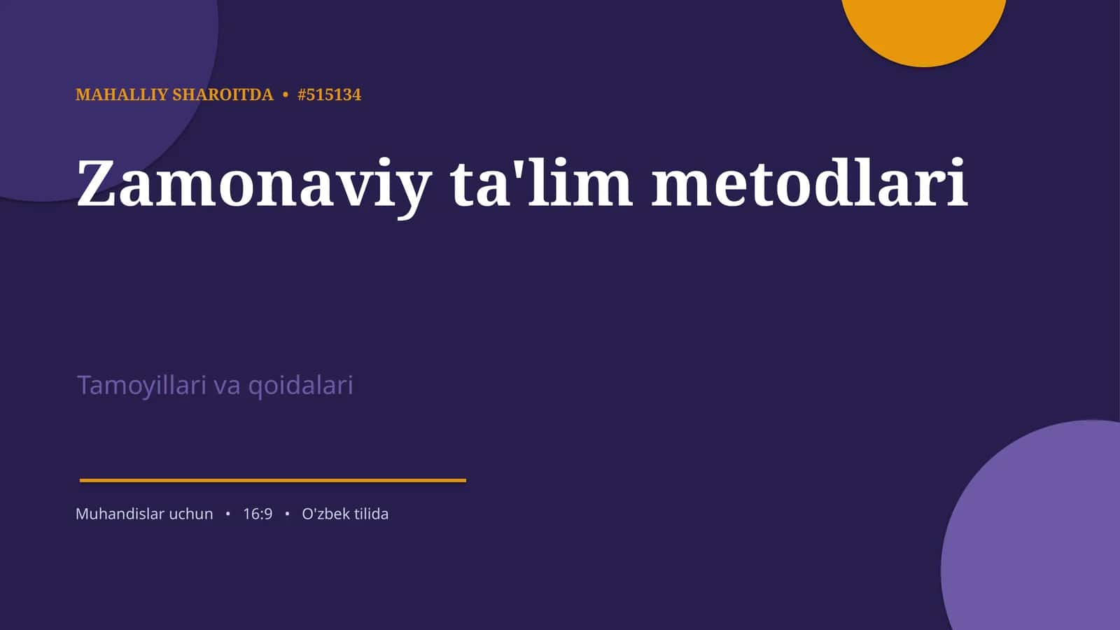 Zamonaviy ta'lim metodlari muhimligi