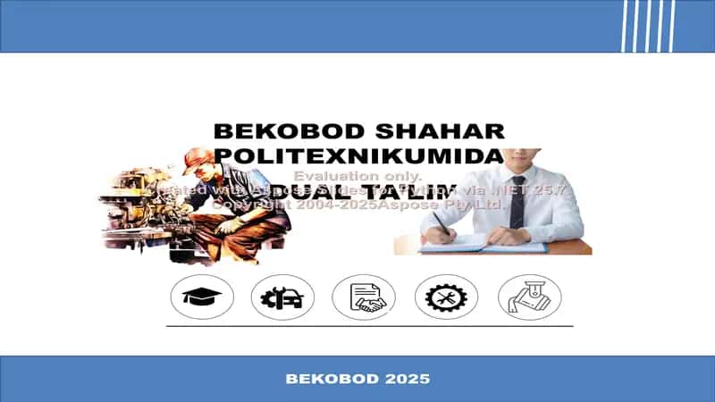 Dual Ta’lim Bekobod Shahar Politexnikumida