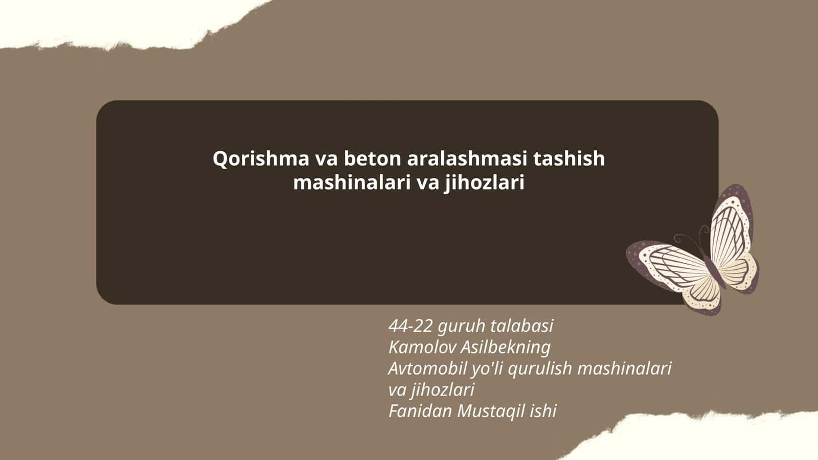 Qorishma va beton aralashmasi tashish mashinalari va jihozlari