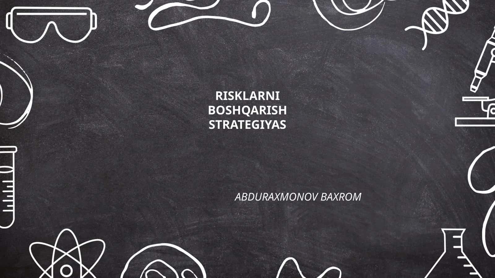 Risklarni aniqlash metodologiyasi