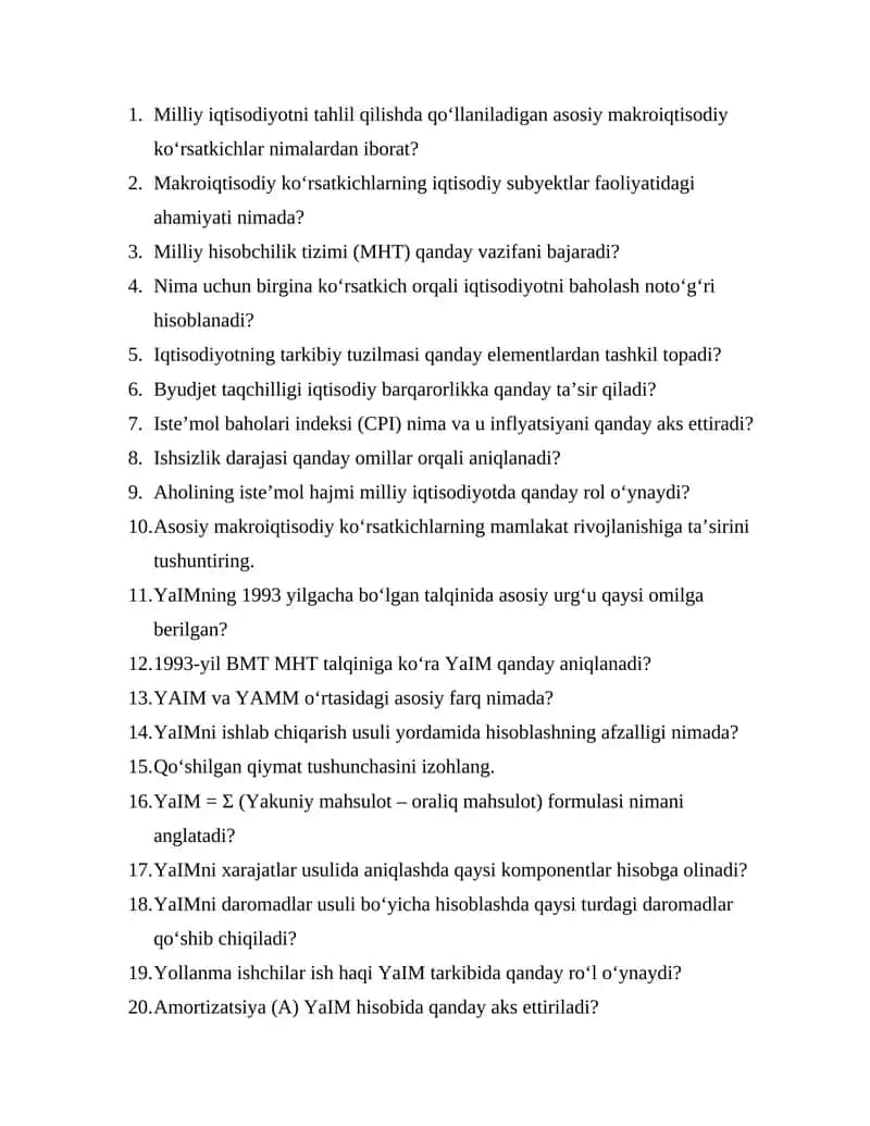 Milliy iqtisodiyot
