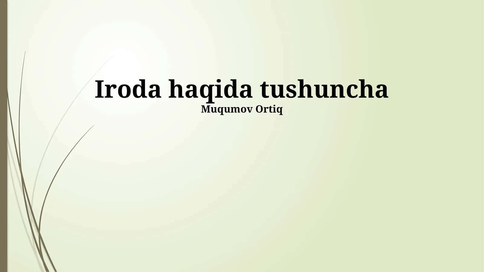 Ofis texnologiyalari va avtomatlashtirish