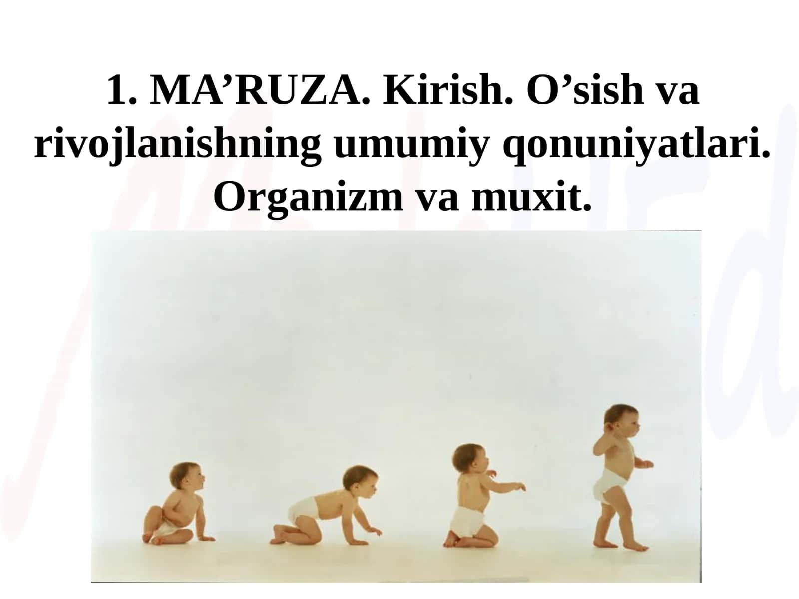 Bolalarning yosh fiziologiyasi va gigienasi