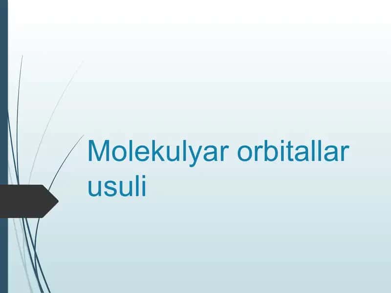 Molekulyar orbitallar usuli
