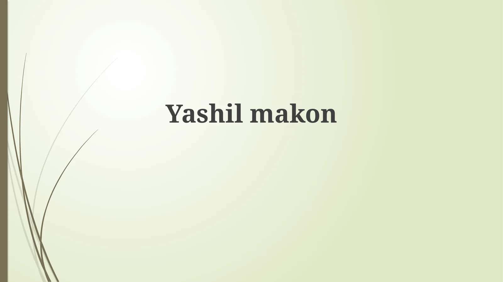 Yashilmakon
