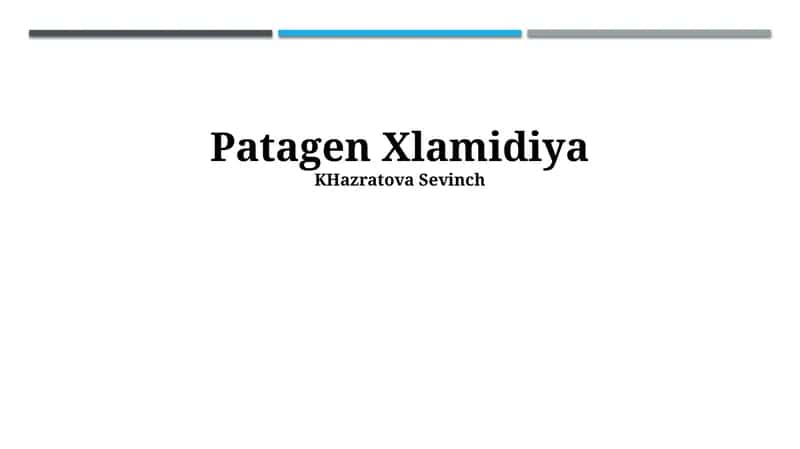 Patagen Xlamidiya