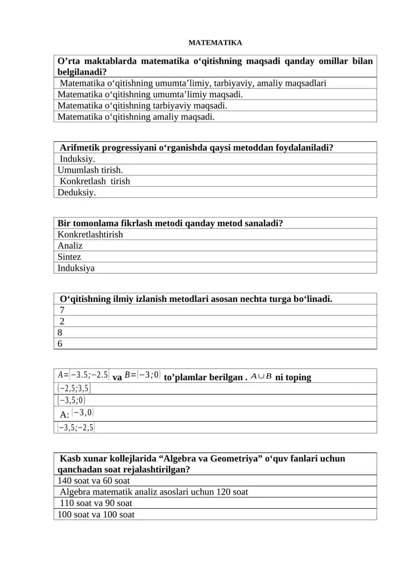 MATEMATIKA