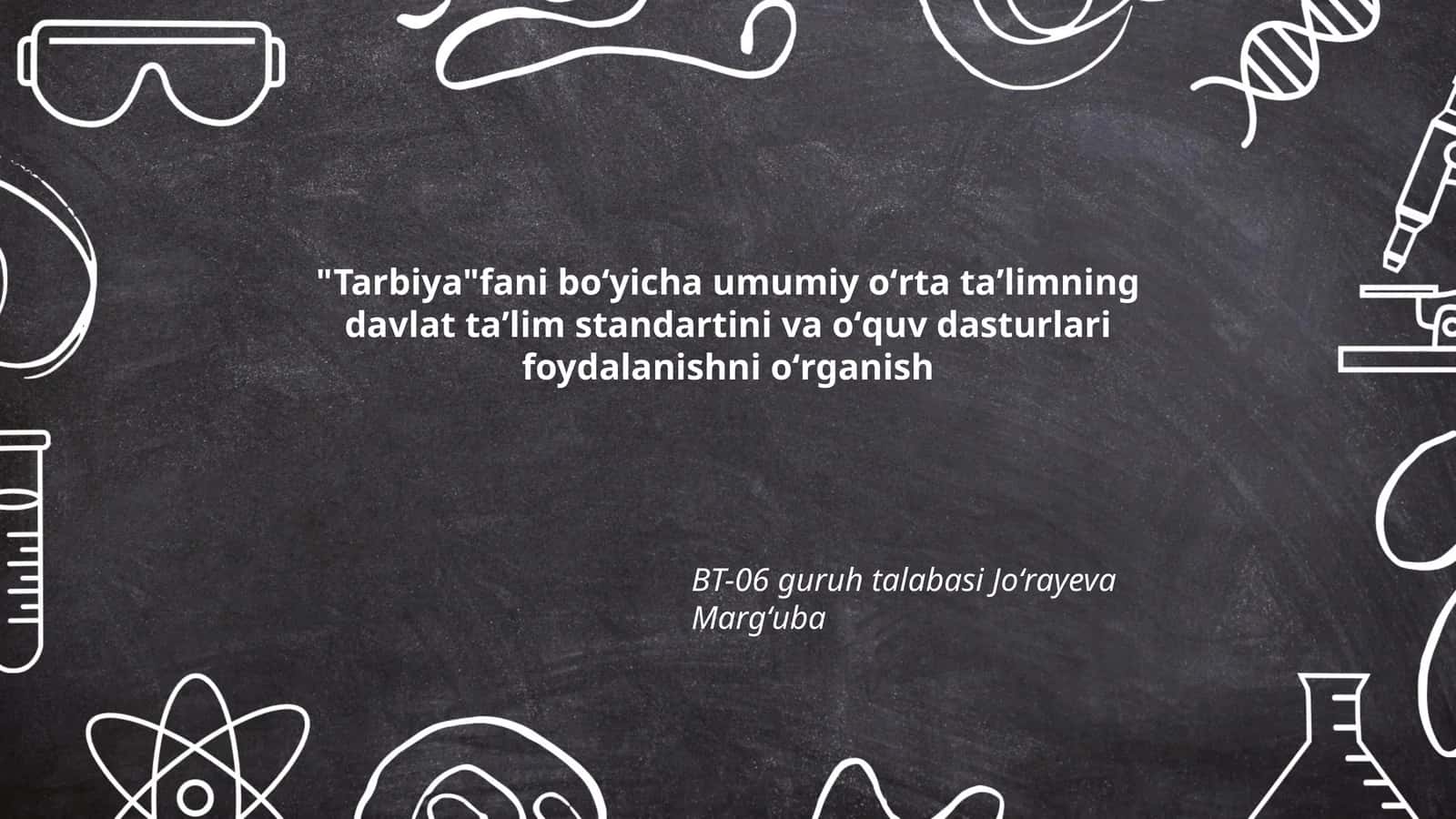 Tarbiya tushunchasi va uning mazmuni