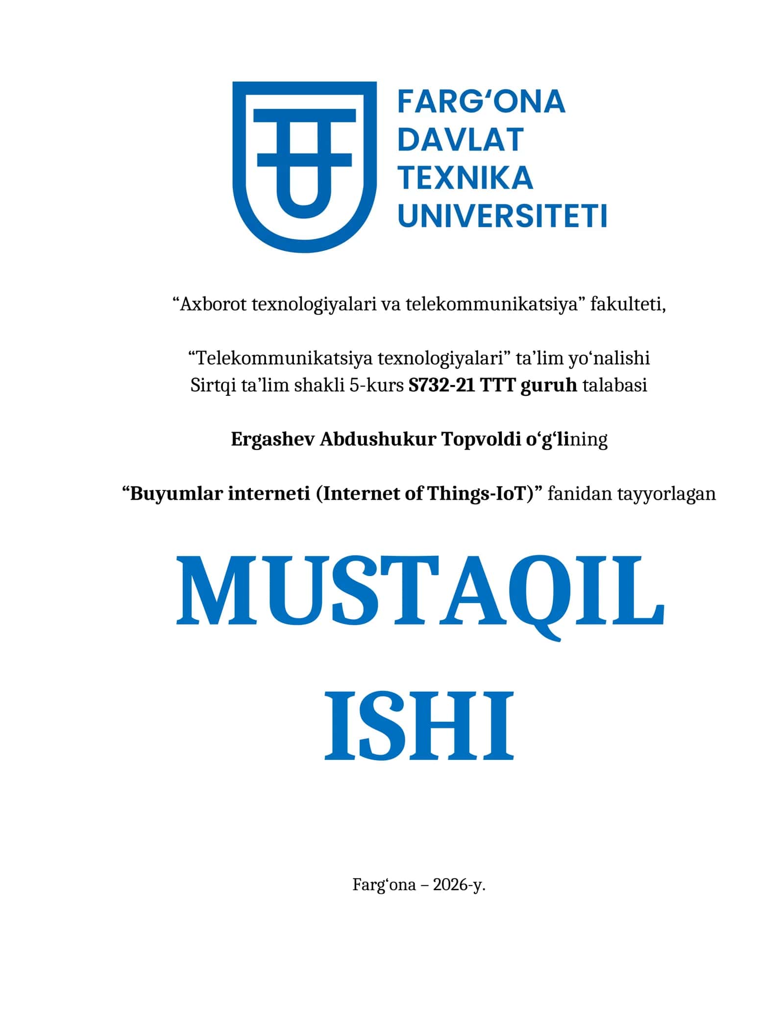 Buyumlar interneti (Internet of Things-IoT)