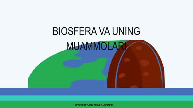 BIOSFERA VA UNING MUAMMOLARI
