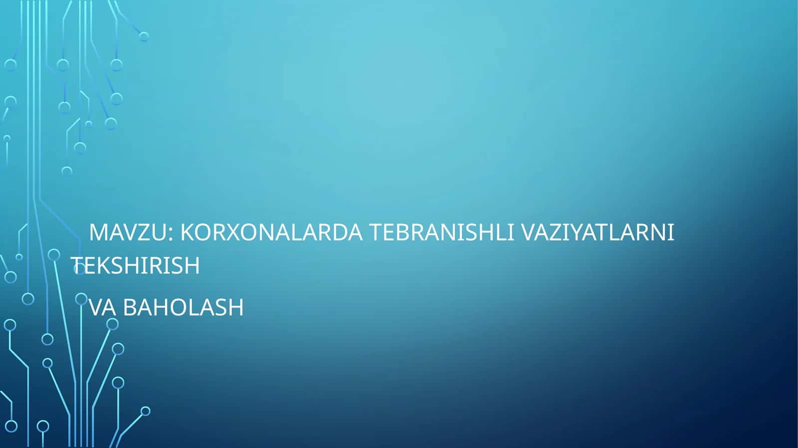 Tebranish tushunchasi va manbalari