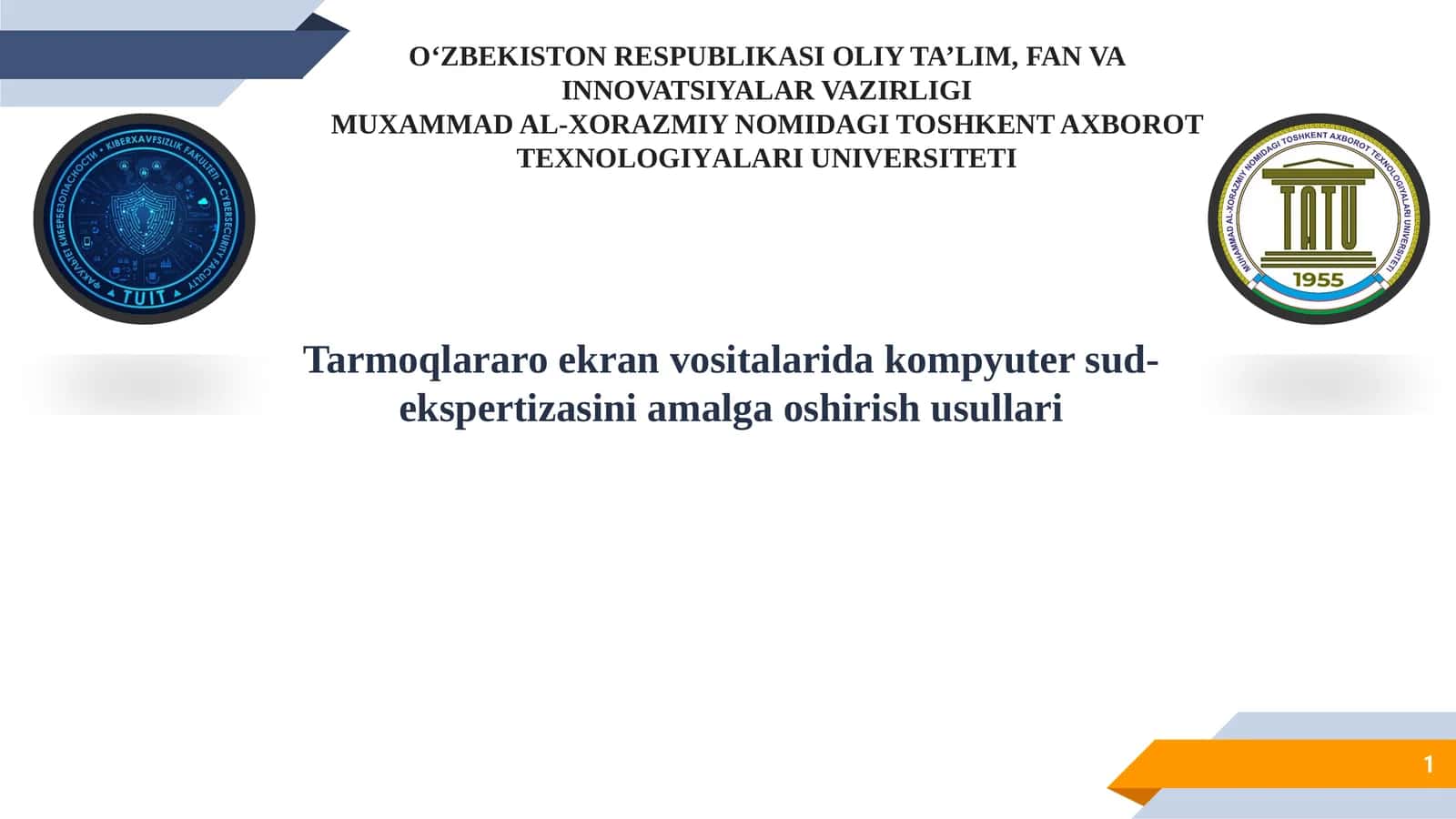 Tarmoqlararo ekran vositalarida kompyuter sud-ekspertizasini amalga oshirish usullari