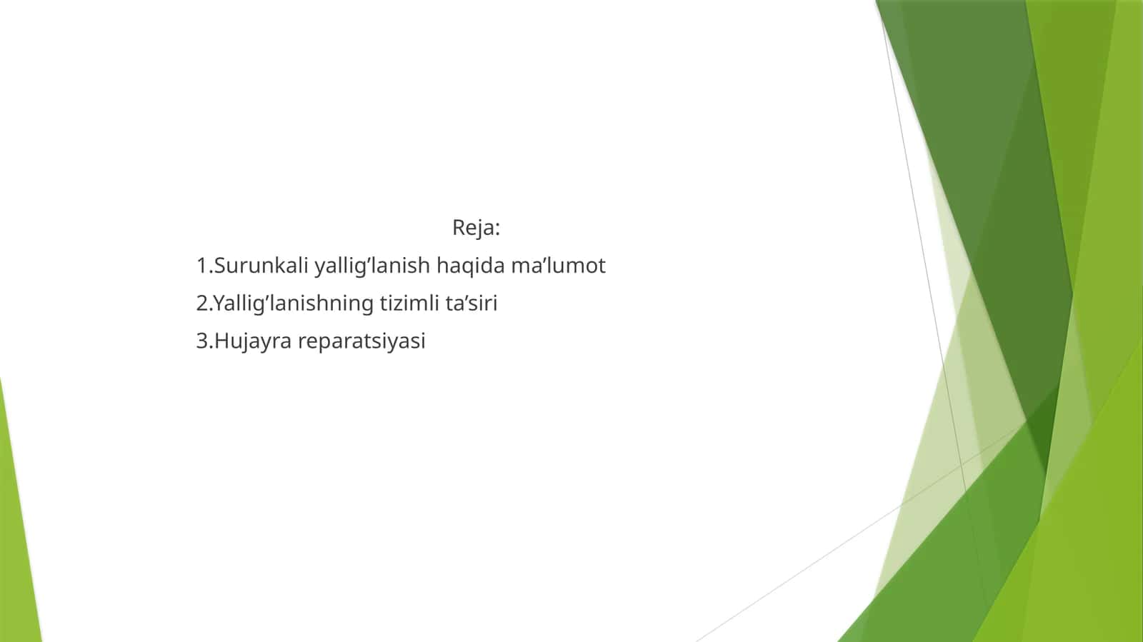 Yallig'lanish tizimlari