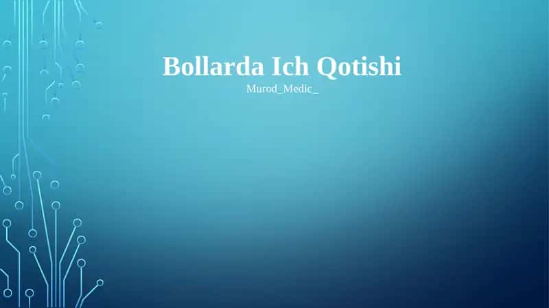 Bollarda Ich Qotishi