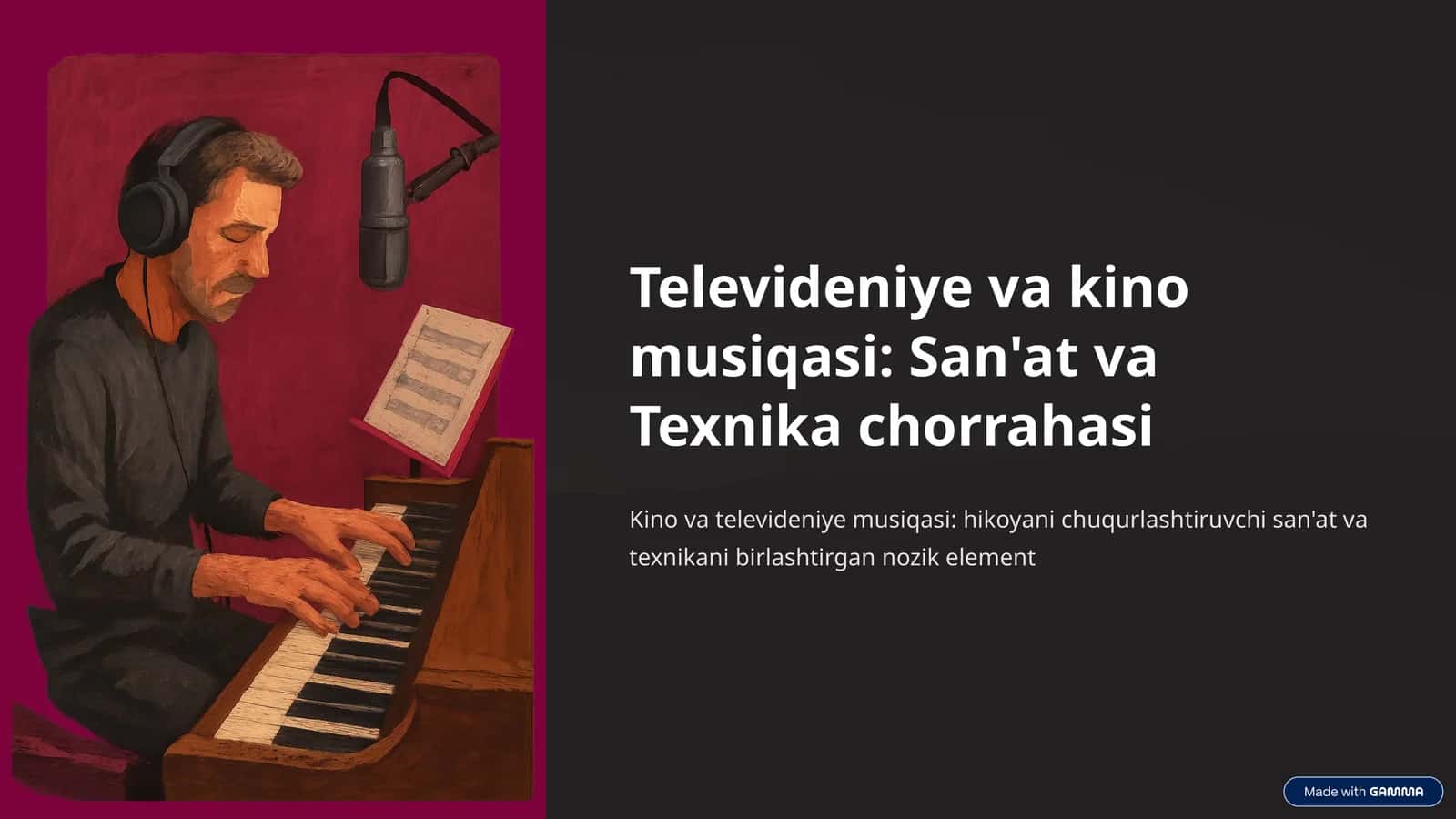 Televideniya va kino musiqasi