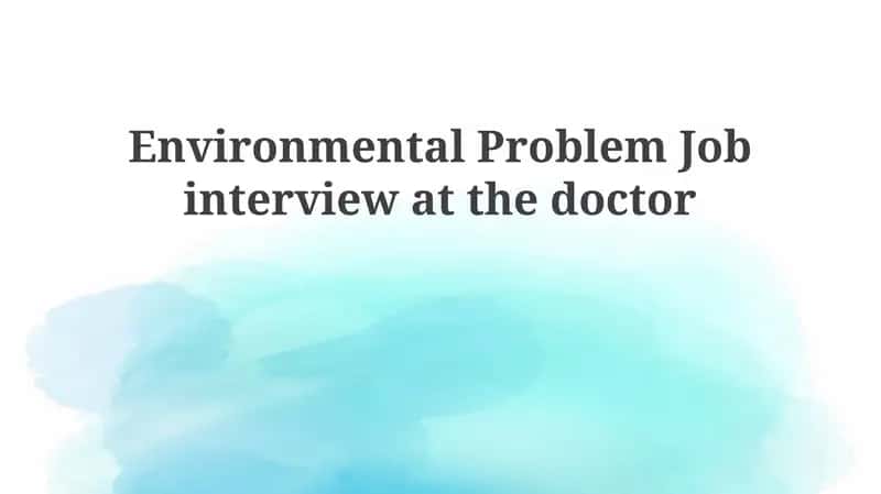 Environmental Health Crisis: The Doctor's Role