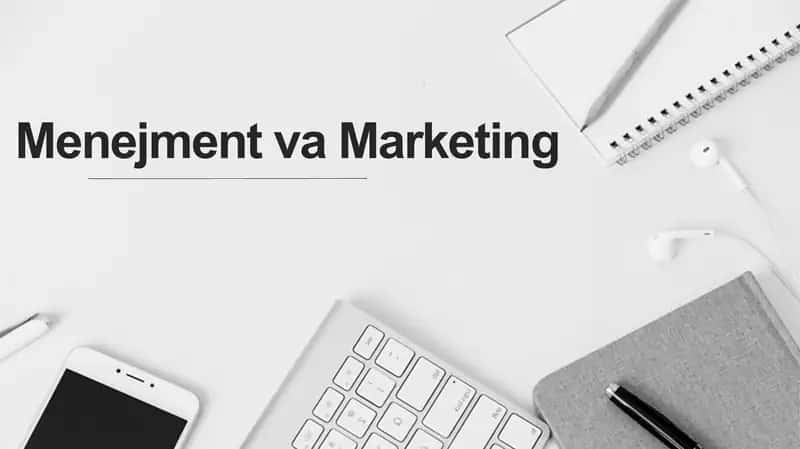 Menejment va Marketing