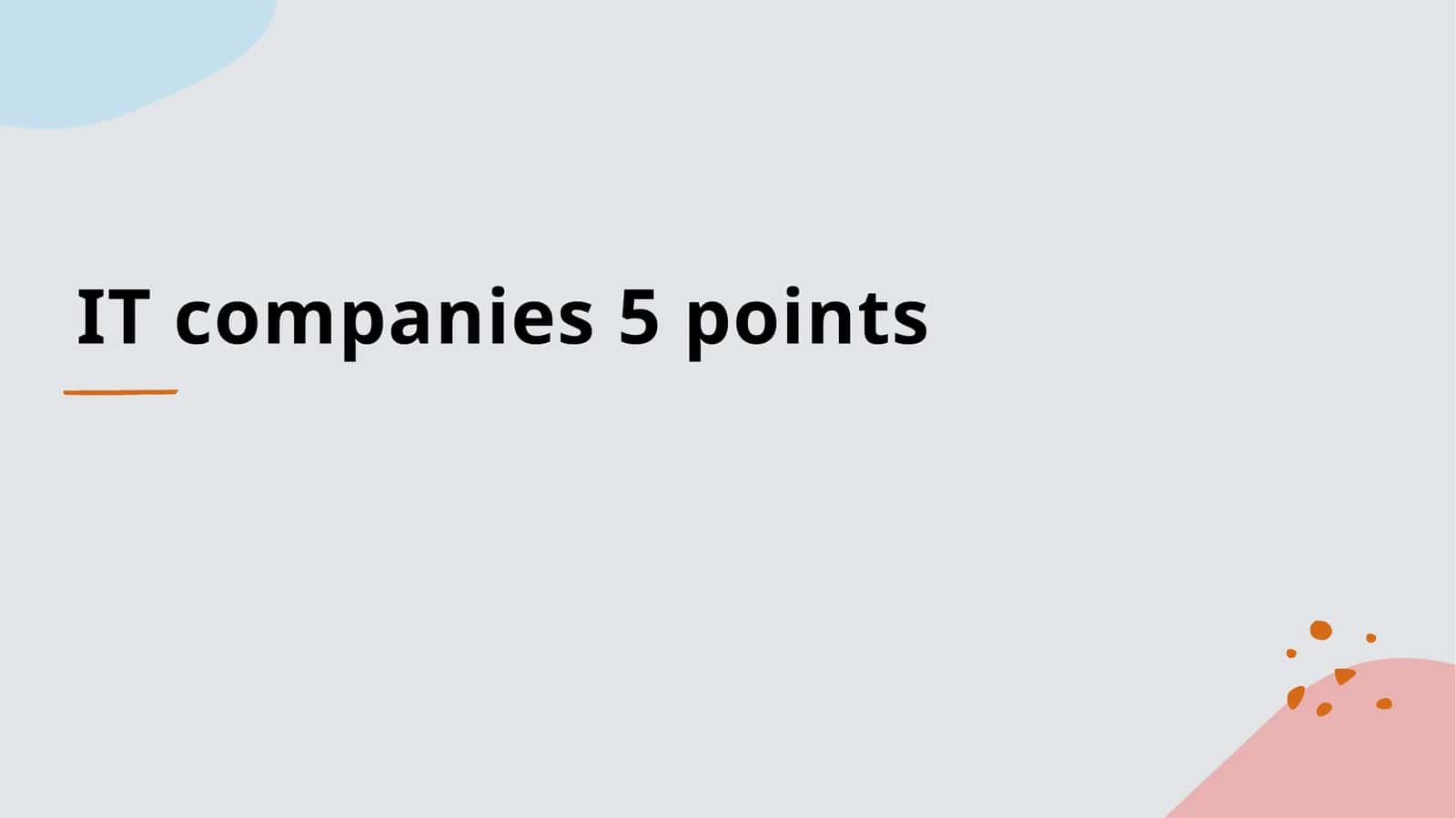 Disruptive Technologies in IT Companies