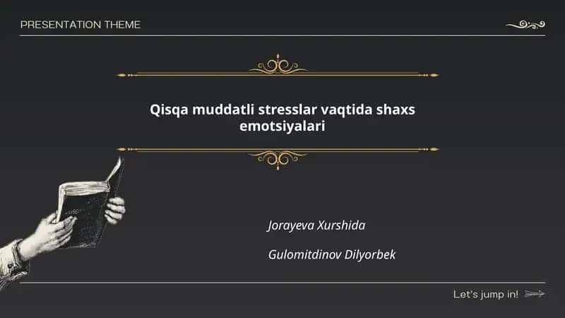 Qisqa muddatli stresslar vaqtida shaxs emotsiyalari