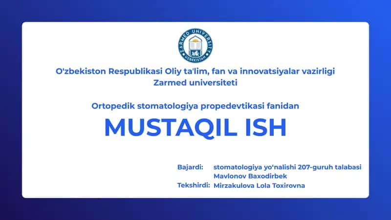 Bemorlarni zamonaviy tekshirish usullari
