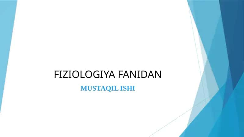 SINAPSLAR FIZIOLOGIYASI