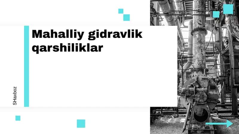 Mahalliy gidravlik qarshiliklar