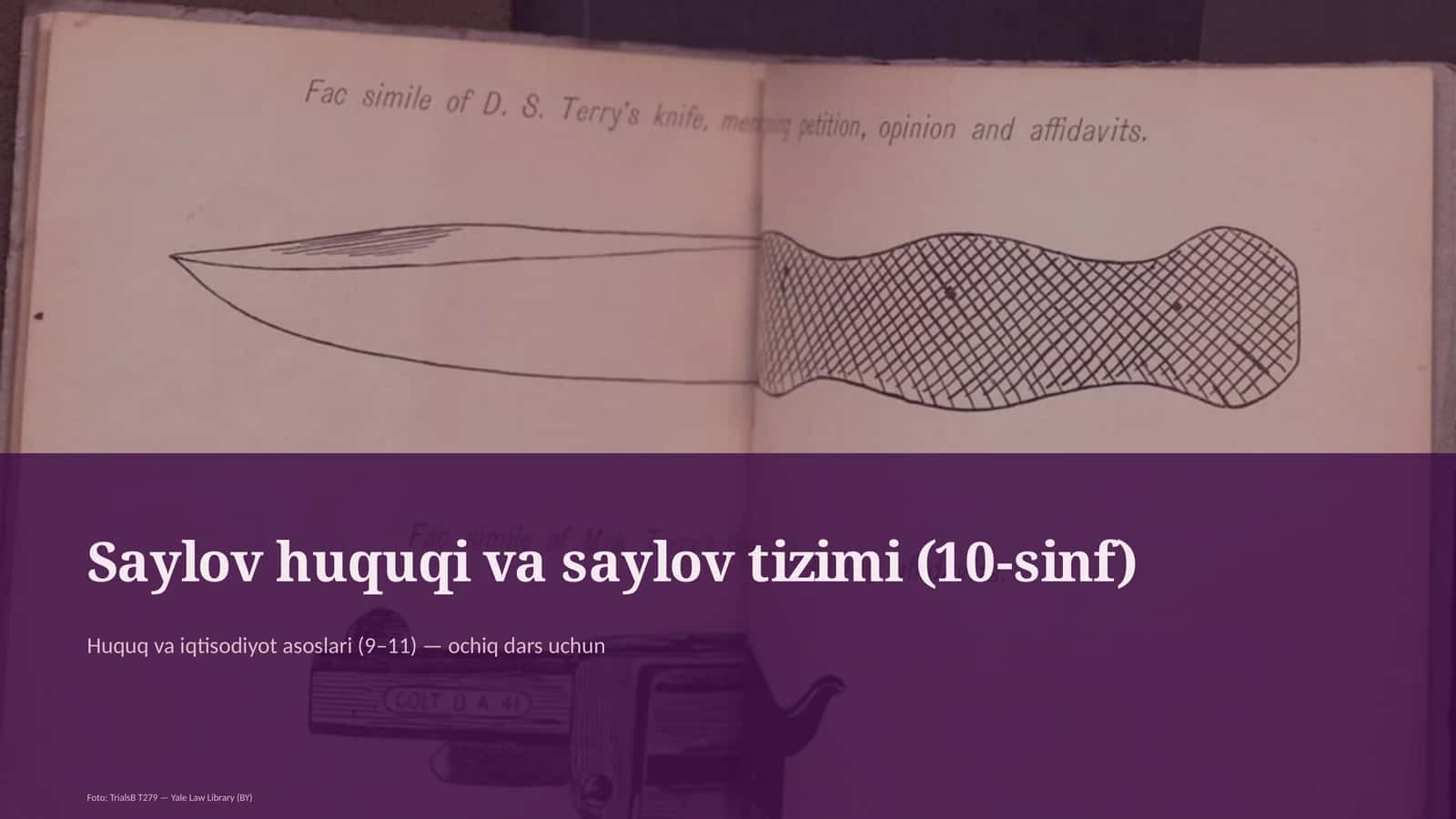 Saylov huquqi va saylov tizimi (10-sinf)