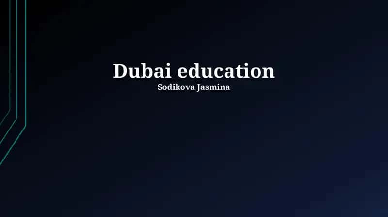 Dubai education